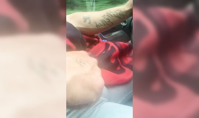 Public Wank off on logging road