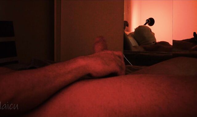 Ebony Faux-cock in My Bum with Milky Foam Erupting