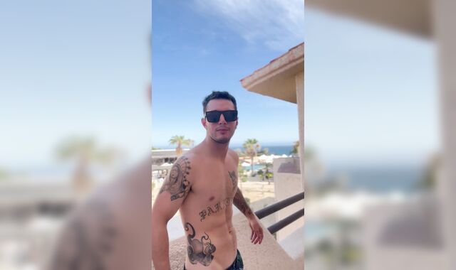 Relieving on the balcony