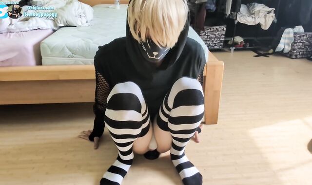 Good-sized Trouser snake Femboy Node Buttfuck Ejaculation