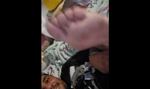 Spunking in my perspiring socks