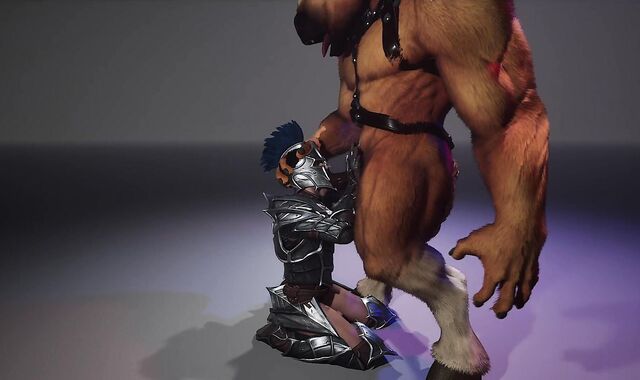 Gladiator getting plowed stiff