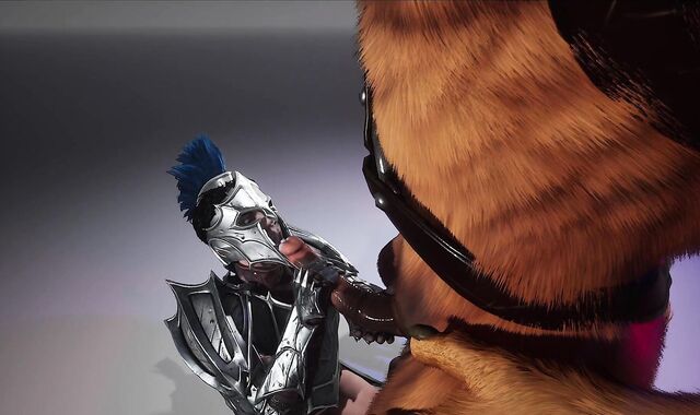 Gladiator getting plowed stiff