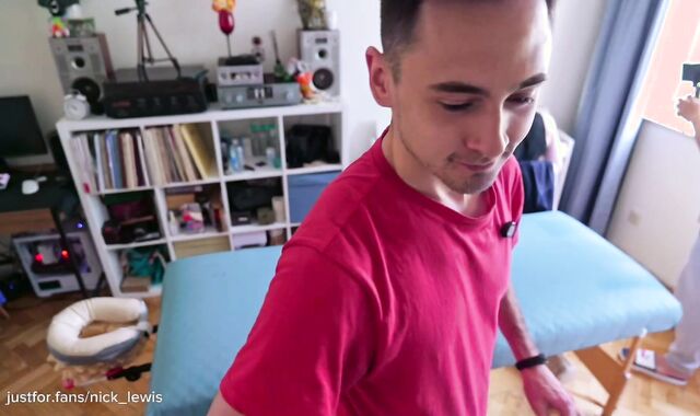 Rubdown treatment and rock hard banging