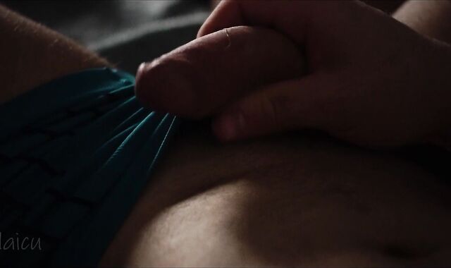 Caressing My Sausage Thru Undergarments While Gazing at My Gams