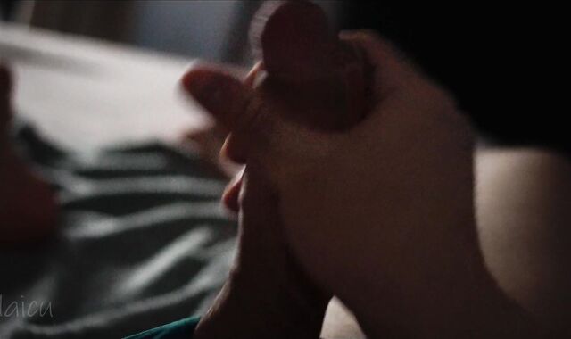 Caressing My Sausage Thru Undergarments While Gazing at My Gams