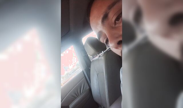 Wanking off Immensely public parking bunch