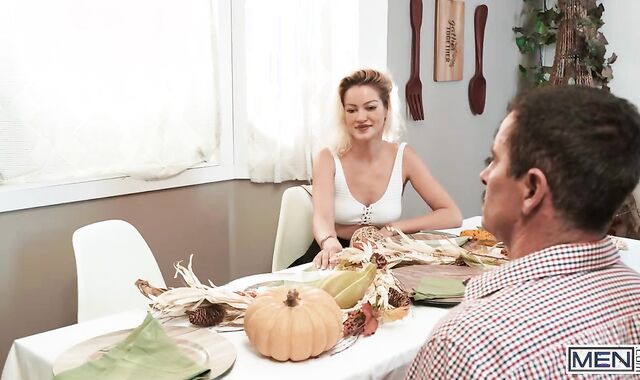 DUDES - Thanksgiving Turns Into A Dirty Threeway Featuring Drake Von, Foxy Alex And Virgin Smooch