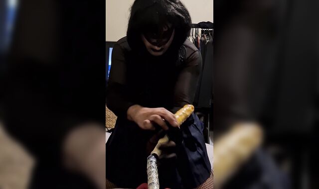 Uber-sexy Obese CD Punk Sissy Fellates and Pokes Machine