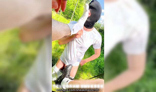 Czech Hunter SneakMaster96 Sole Idolize stinkin' smelly soles milky socks TN Grind lad german nude