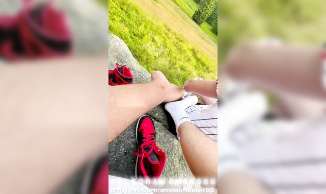 Czech Hunter SneakMaster96 Sole Idolize stinkin' smelly soles milky socks TN Grind lad german nude