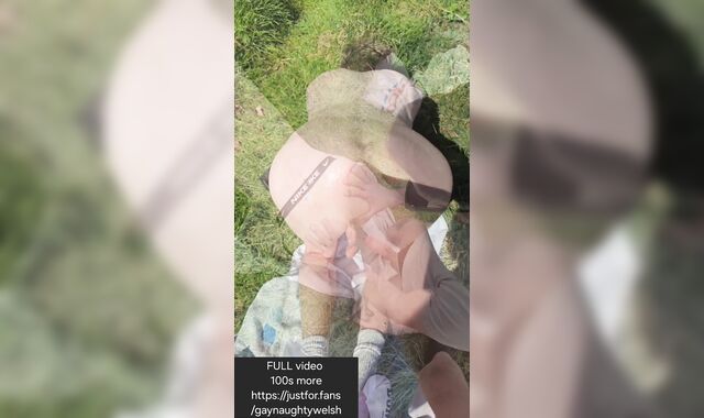 Urinate smashing going knuckle deep muddy bum-crevasse lad cockslut in wooded cruising realm