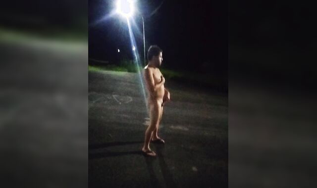I took a risk by getting nude in the street and displaying myself off and I nearly got caught.