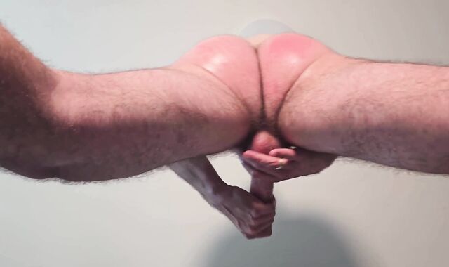 YOUTHFUL MAN MASTURBATING - Awesome Sight from Below