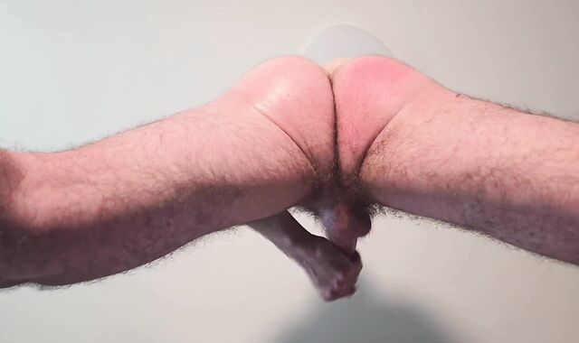 YOUTHFUL MAN MASTURBATING - Awesome Sight from Below