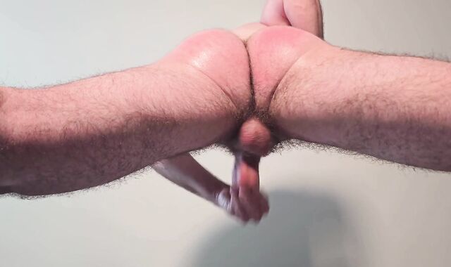 YOUTHFUL MAN MASTURBATING - Awesome Sight from Below