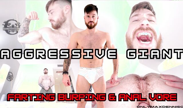 Brutal humungous farting burping & ass-fuck vore