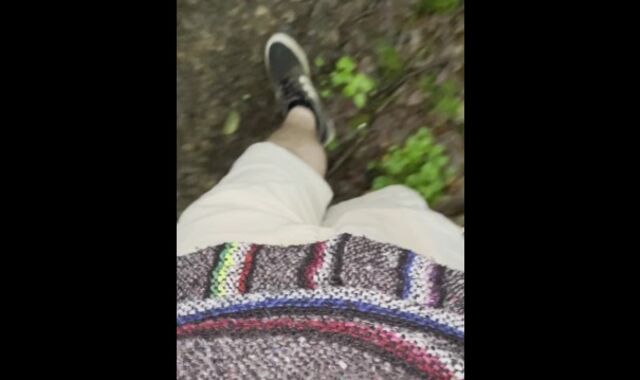 Stoner Stud with Lil' Penis Peeing Outdoors [POINT OF VIEW]