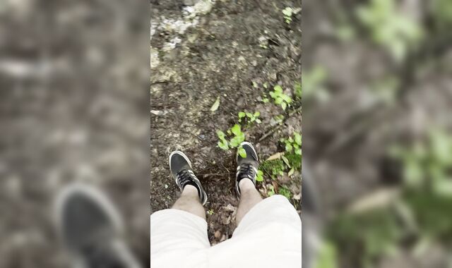 Stoner Stud with Lil' Penis Peeing Outdoors [POINT OF VIEW]