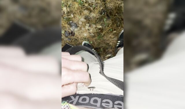 Stoner Stud with Lil' Penis Peeing Outdoors [POINT OF VIEW]