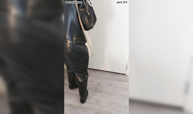 Unclothing intense love glove Viking drysuit dry diving suit, spandex gasmask, neoprene spandex hood