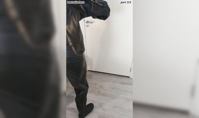 Unclothing intense love glove Viking drysuit dry diving suit, spandex gasmask, neoprene spandex hood