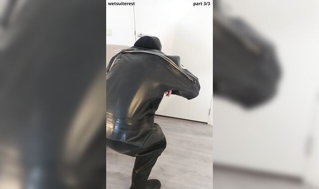 Unclothing intense love glove Viking drysuit dry diving suit, spandex gasmask, neoprene spandex hood