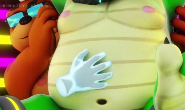 Torrid Sumptuous Obese Fur covered Kittle Toon