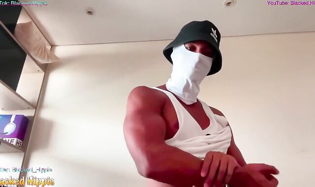 Stellar Twunk Aesthetic Undergarments Taunt (Masculine Model Tighty Whitey Boxers) Flexing for Pride Month LGBTQ