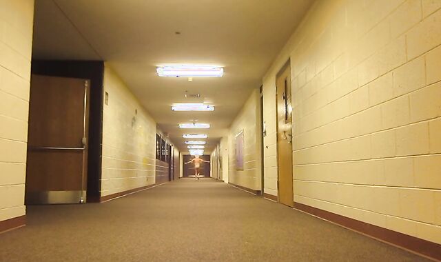 I sent this vid to my chief on my last day of work. Running down the hall outside of his office.