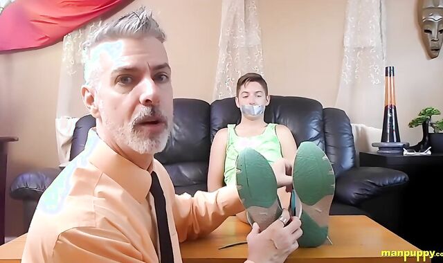 Richard Lennox Uses Roped Devin Jones For His Demonstration