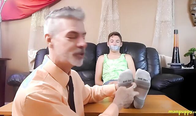 Richard Lennox Uses Roped Devin Jones For His Demonstration