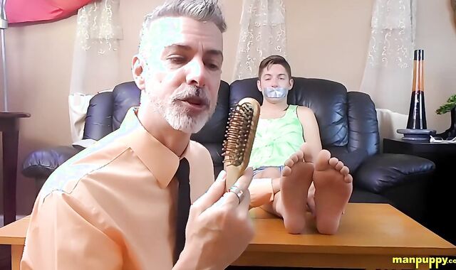 Richard Lennox Uses Roped Devin Jones For His Demonstration