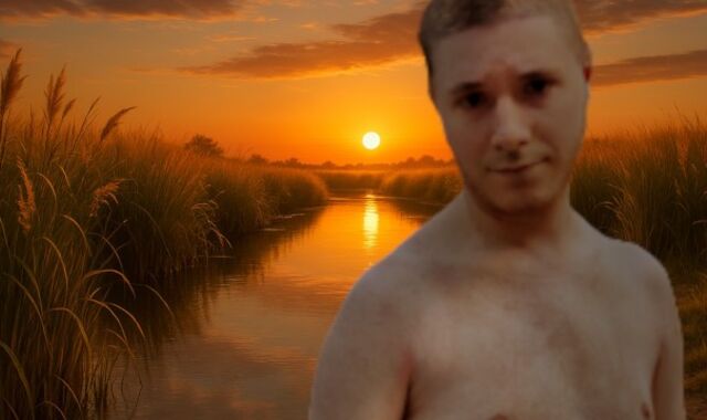 After a cold sea swimming: Mighty popshot after 20 mins of getting off! (sunset) two/two