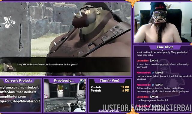 Bonfire Orc Game Playtrhough Plus Live Hooded Masturbate Off