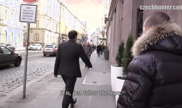 Czech Hunter: Startled Rock-hard on Motel Couch