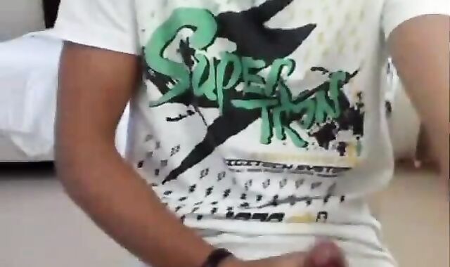 salacious twunk masturbating