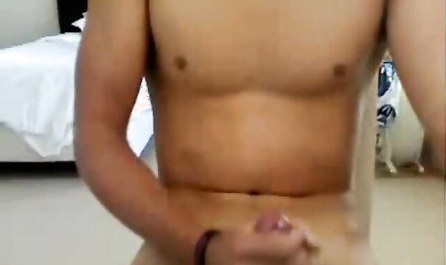 salacious twunk masturbating