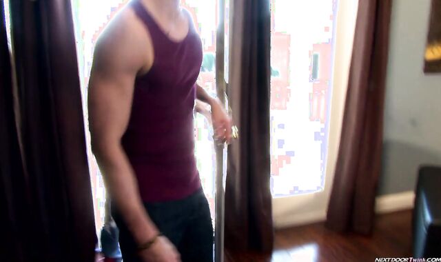 Next Door Lad: 2 Jocks Neat Up After a Rail