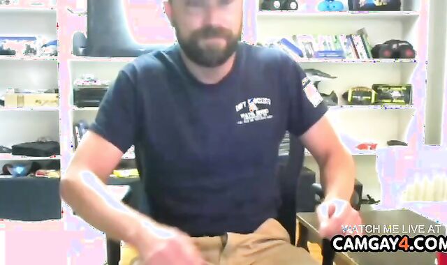 lascivious Bearded parent Bearded chap Stroking Firm