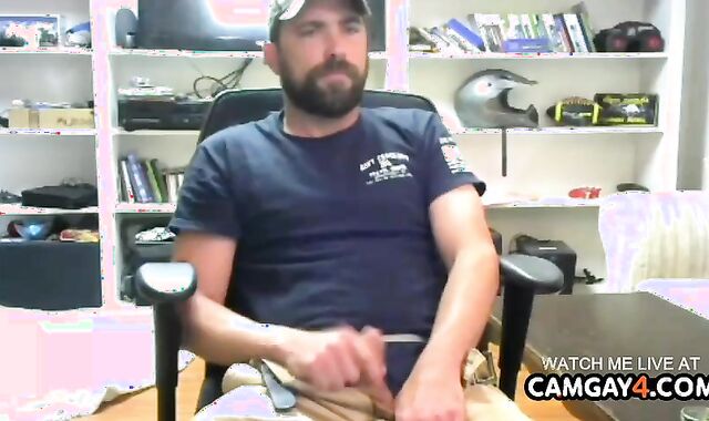 lascivious Bearded parent Bearded chap Stroking Firm