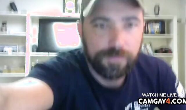 lascivious Bearded parent Bearded chap Stroking Firm