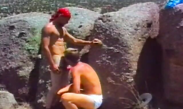 2 cowguys pulverize outside