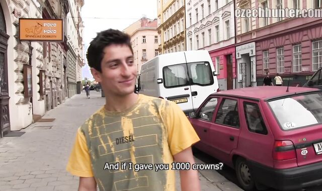 Czech Hunter: Lured by Honza: Street Undergarments Sales