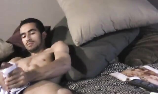 overweight knob oozing With cute ball man milk