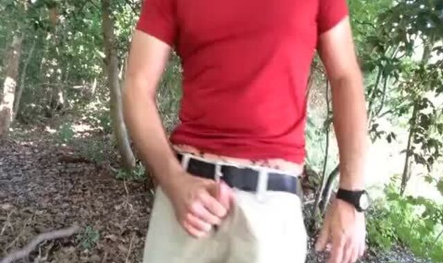 jerking In Public, I Chat And Ripple My shlong, spunk In A Bowl