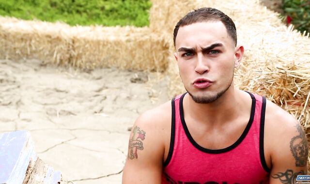 Next Door Masculine: Seated With A Pink cigar Up