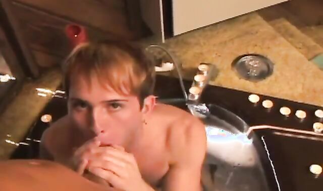 cock overspread in suds pummels his lil' ally