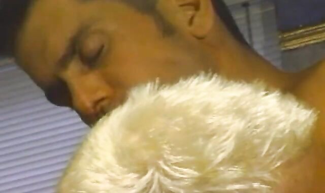 Blonde acquires pounded rigid