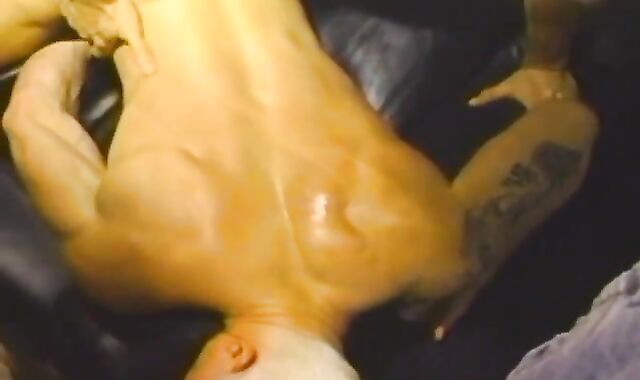 Blonde acquires pounded rigid